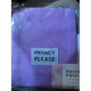 Privacy Pouch Purple & Gray (2 pouches)